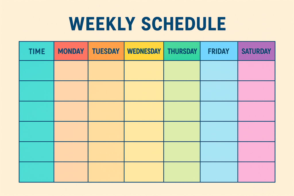 Schedule color full